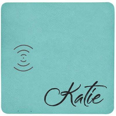 Leatherette Wireless Phone Charging Mat with USB Cord